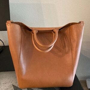 Madewell genuine leather abroad tote
